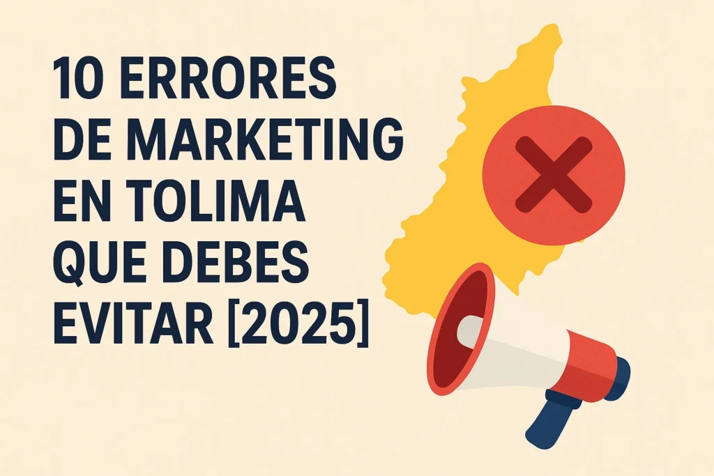 Read more about the article 10 Errores de Marketing en Tolima que Tu Empresa Debe Evitar en 2025